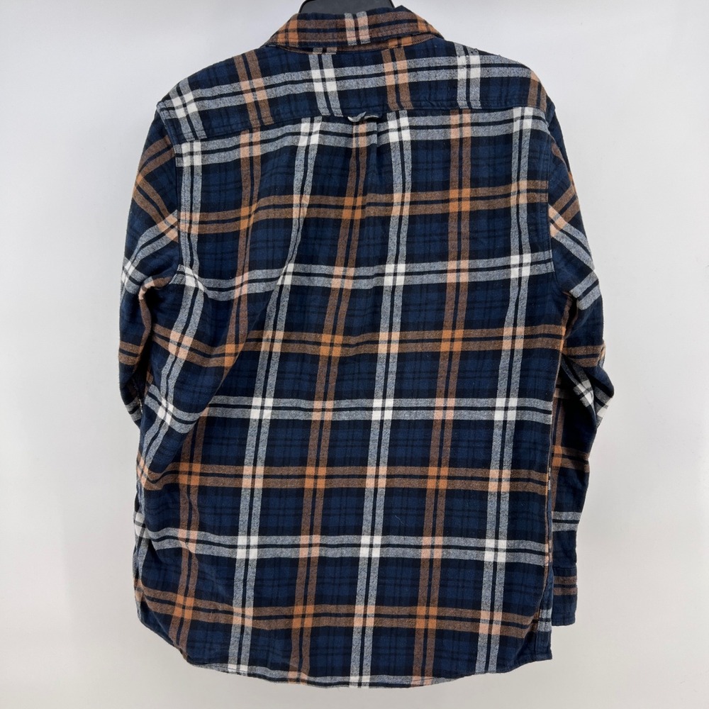 Eddie Bauer Mens Plaid Flannel Long Sleeve Button Up Shirt‎ Size M Medium - Picture 2 of 8